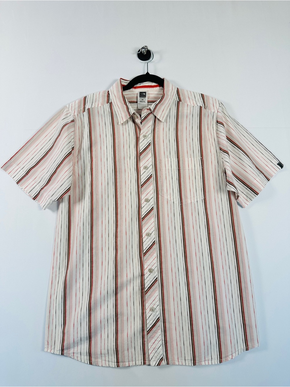 The North Face Vintage 2007 Striped Cotton Outdoor Shirt Earth Tones M